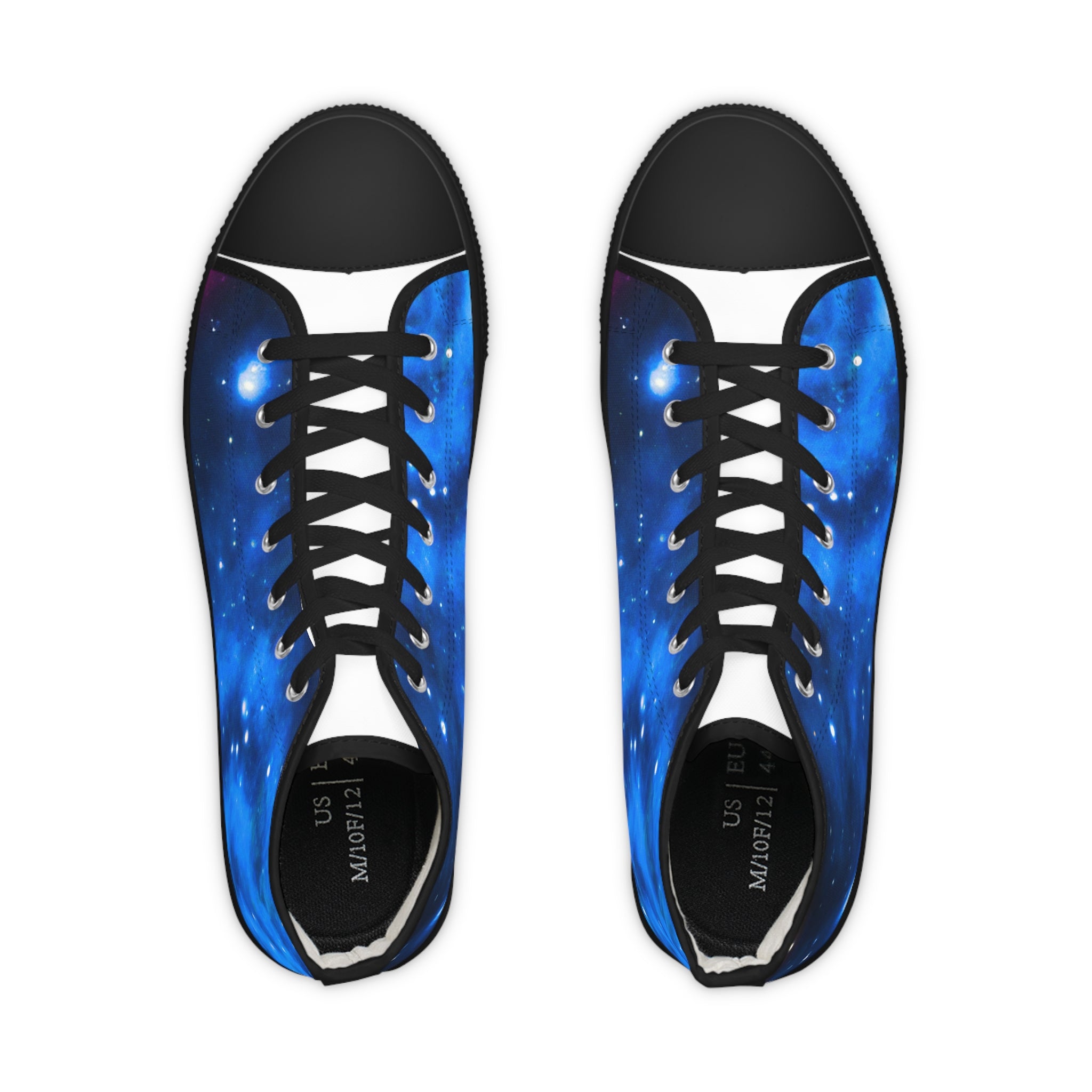 Men's Bright Galaxy Shoes | Bright High Top Shoes | Cutely Cute