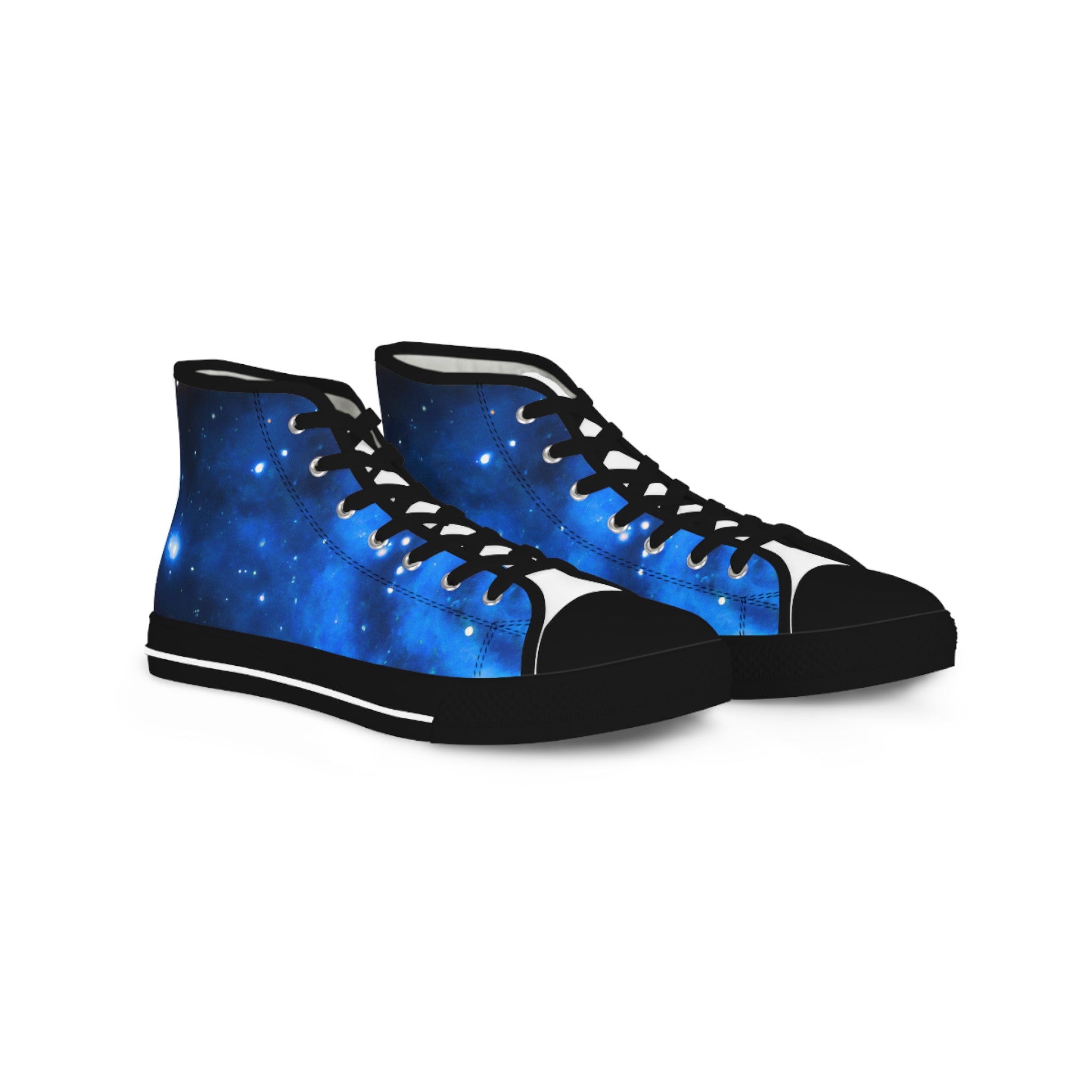 Men's Bright Galaxy Shoes | Bright High Top Shoes | Cutely Cute