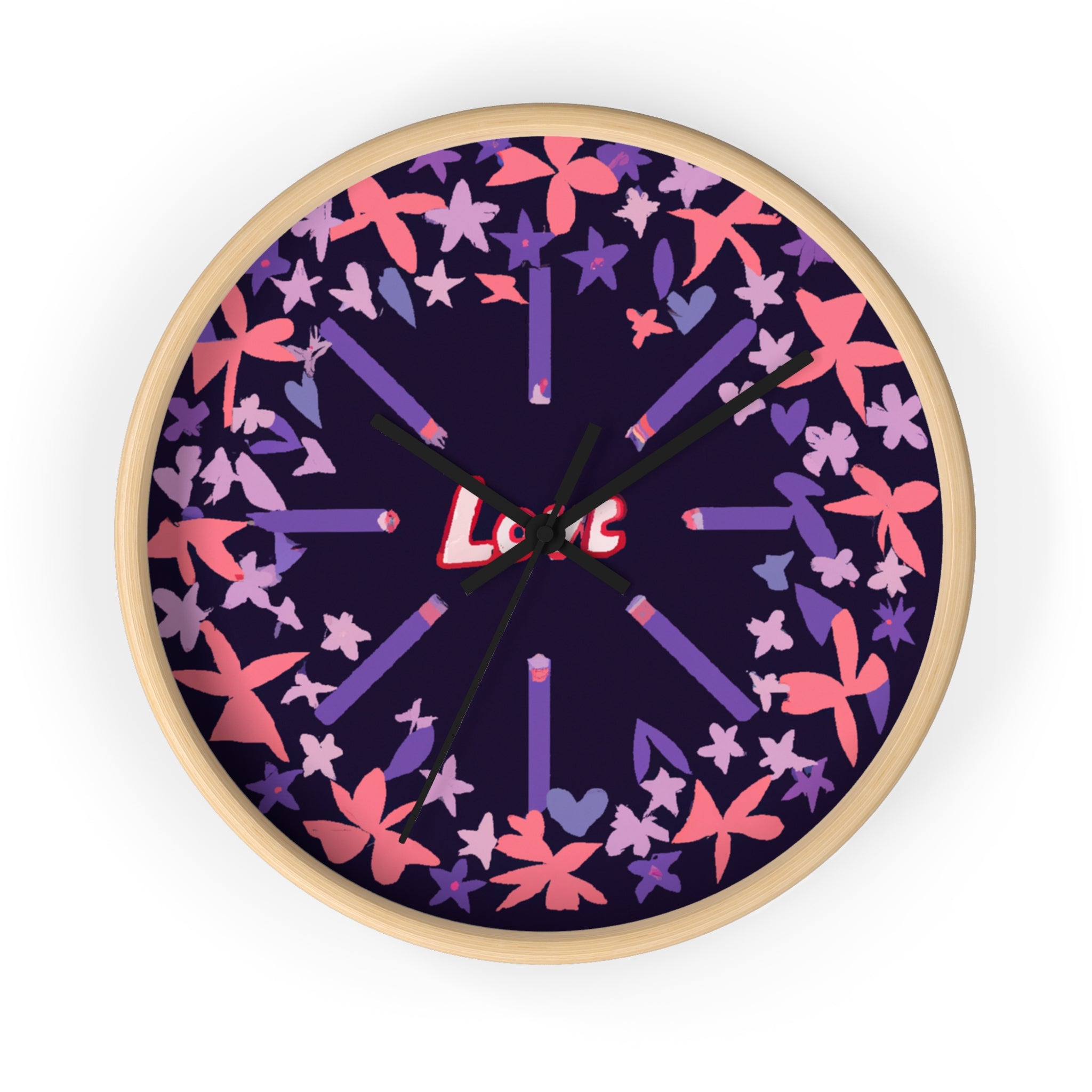 Petal Painter Polly.- Clock