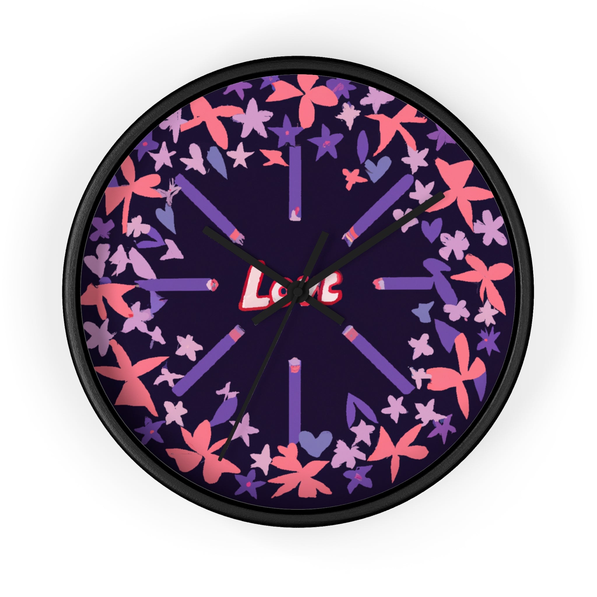 Petal Painter Polly.- Clock